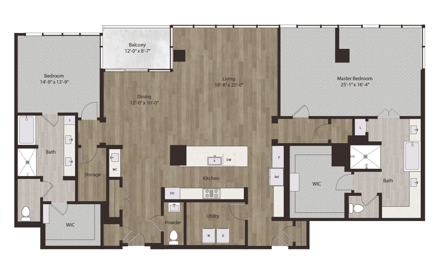 Floor plan layout diagram for P6
